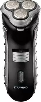 Электробритва Starwind SBS1501 черный/серебристый