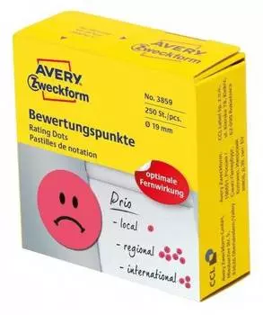 Этикетки Avery Zweckform 3859 70г/м2, красный