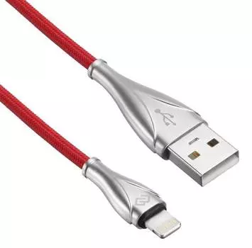 Кабель Digma USB (m)-Lightning (m) 1.2м (light-1.2m-red)