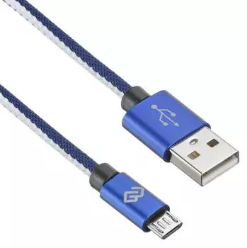 Кабель Digma USB (m)-micro USB (m) 1.2м (microusb-1.2m-braided-bl)