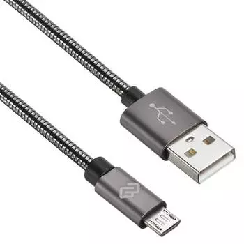 Кабель Digma USB (m)-micro USB (m) 1.2м (microusb-1.2m-braided-g)