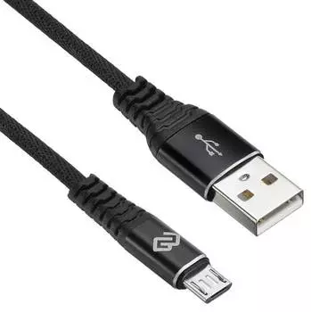 Кабель Digma USB (m)-micro USB (m) 2м (microusb-2m-braided-blk)