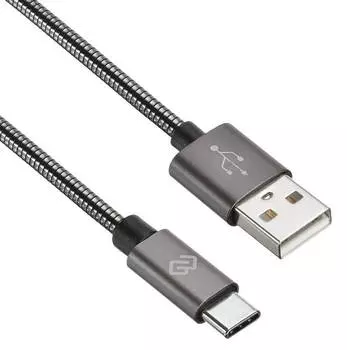 Кабель Digma USB (m)-USB Type-C (m) 1.2м (type-c-1.2m-braided-g)