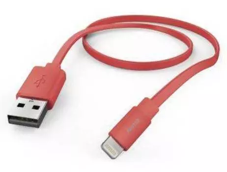 Кабель Hama Flat USB (m)-Lightning (m) 1.2м (00173645)