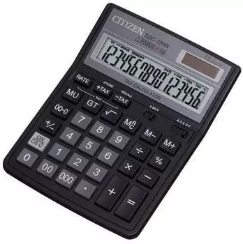 Калькулятор бухгалтерский Citizen SDC-395 N черный (sdc-395n)