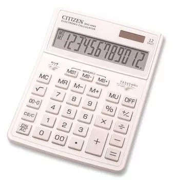 Калькулятор бухгалтерский Citizen SDC-444XRWHE белый