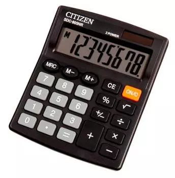 Калькулятор бухгалтерский Citizen SDC-805NR черный