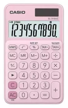 Калькулятор карманный Casio SL-310UC-PK-S-UC розовый