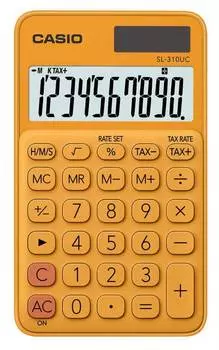 Калькулятор карманный Casio SL-310UC-RG-S-EC оранжевый