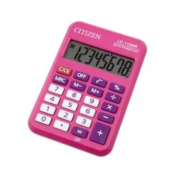 Калькулятор карманный Citizen Cool4School LC110NRPK розовый