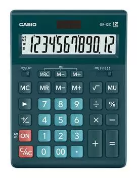 Калькулятор настольный Casio GR-12C в ассортименте