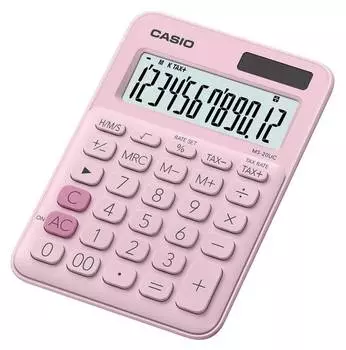 Калькулятор настольный Casio MS-20UC-PK-W-UC розовый