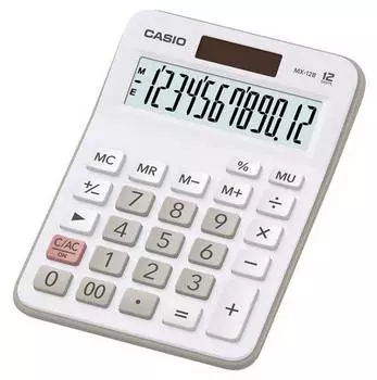 Калькулятор настольный Casio MX-12B-WE белый (mx-12b-we-w-ec)
