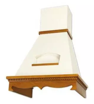 Каминная вытяжка Elikor Бельведер 60П-650-П3Д бежевый/бук светло-коричневый (кв ii м-650-60-318)