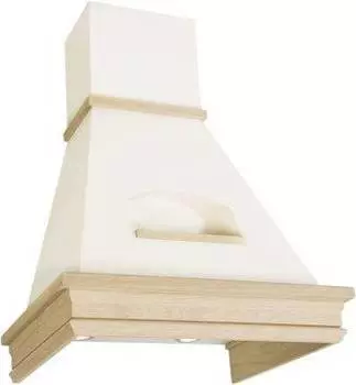 Каминная вытяжка Elikor Бельведер Валенсия 90П-650-П3Д бежевый/дуб неокрашенный (кв ii м-650-90-344)