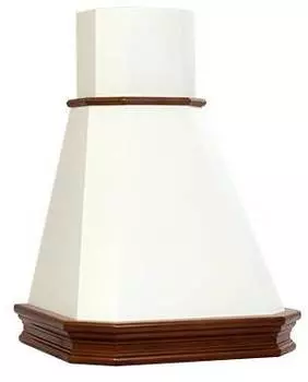 Каминная вытяжка Elikor Пергола 60П-650-П3Л бежевый/бук/орех (кв ii м-650-60-107)