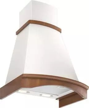 Каминная вытяжка Elikor Ротонда 60П-650-П3Л бежевый/дуб коричневый (кв ii м-650-60-82)