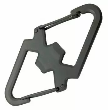 Карабин открывашка Munkees 3202 черный