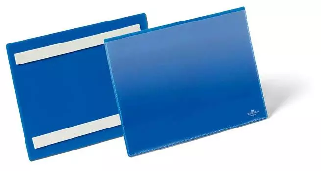 Карман самоклеющийся для маркировки папок Durable 1795-07 A5 синий