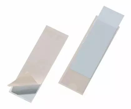 Карман самоклеющийся для маркировки папок Durable 8074-19 ПВХ 40х125мм прозрачный
