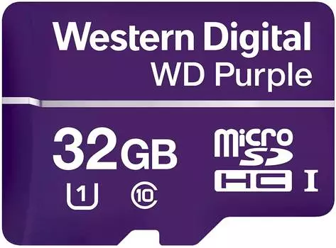 Карта памяти microSDHC 32ГБ Class10 WD Purple (wdd032g1p0c)