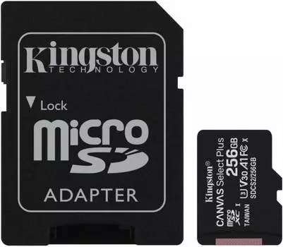 Карта памяти microSDXC 256ГБ Kingston Canvas Select Plus (sdcs2/256gb)