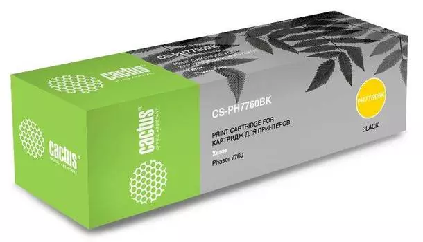 Картридж Cactus 106R01163 черный (cs-ph7760bk)