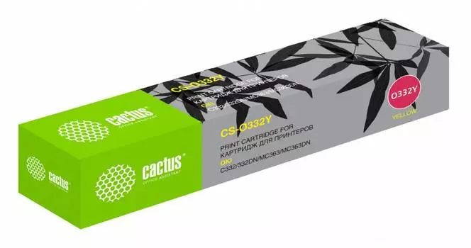 Картридж Cactus 46508733 46508733 желтый (cs-o332y)