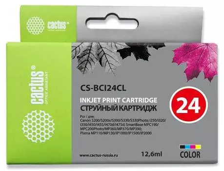 Картридж Cactus CS-BCI24CL многоцветный