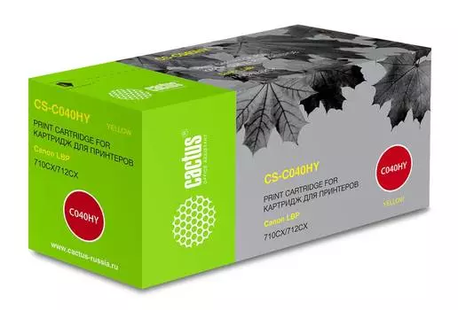 Картридж Cactus CS-C040HY 040 H Y желтый