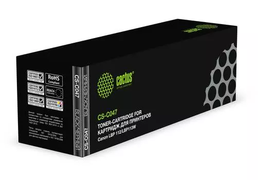 Картридж Cactus CS-C047 Cartridge 047 черный