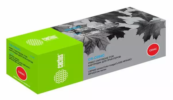 Картридж Cactus CS-C054C 054 C голубой