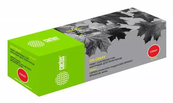 Картридж Cactus CS-C054Y 054 Y желтый