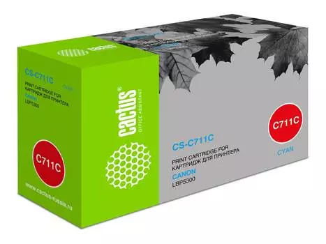 Картридж Cactus CS-C711C 711 C голубой