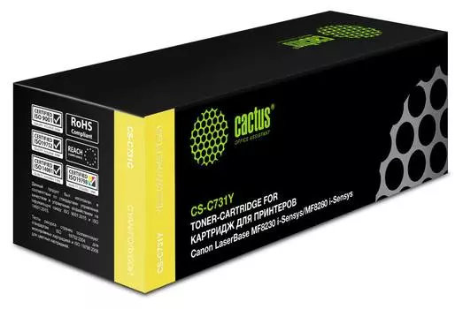 Картридж Cactus CS-C731Y 731 Y желтый