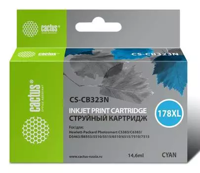 Картридж Cactus CS-CB323N(CS-CB323) №178XL синий
