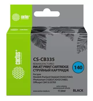 Картридж Cactus CS-CB335 №140 черный