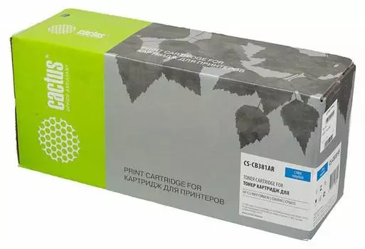 Картридж Cactus CS-CB381AR CB381A голубой