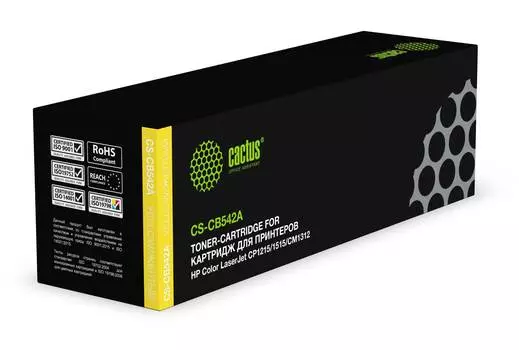 Картридж Cactus CS-CB542A CB542A желтый