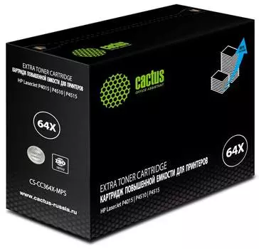 Картридж Cactus CS-CC364X-MPS CC364XX черный