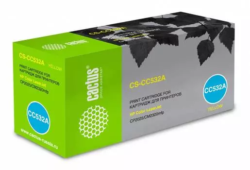 Картридж Cactus CS-CC532A CC532A желтый