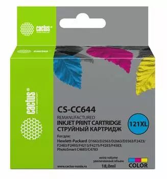 Картридж Cactus CS-CC644 №121XL многоцветный