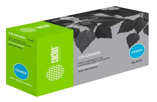 Картридж Cactus CS-CE400X CE400X черный