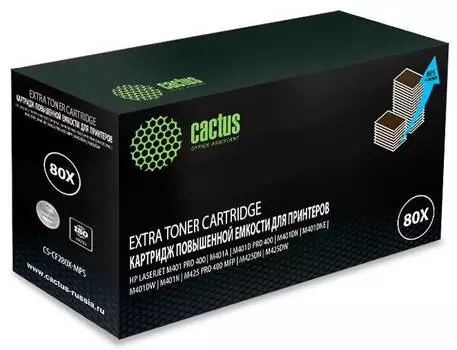 Картридж Cactus CS-CF280X-MPS CF280XX черный