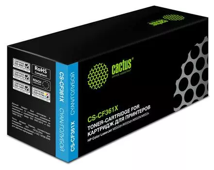 Картридж Cactus CS-CF361X CF361X голубой