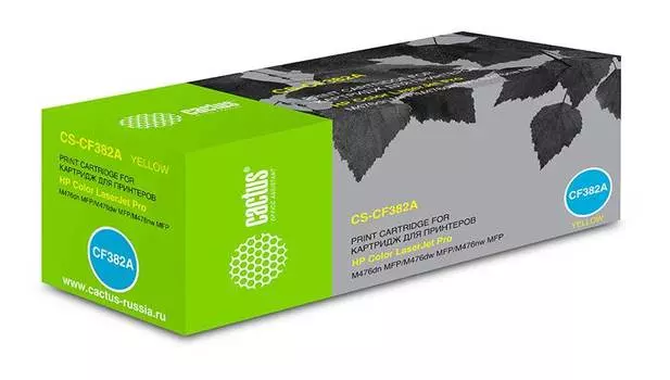 Картридж Cactus CS-CF382A CF382A желтый