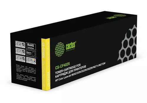 Картридж Cactus CS-CF402X CF402X желтый