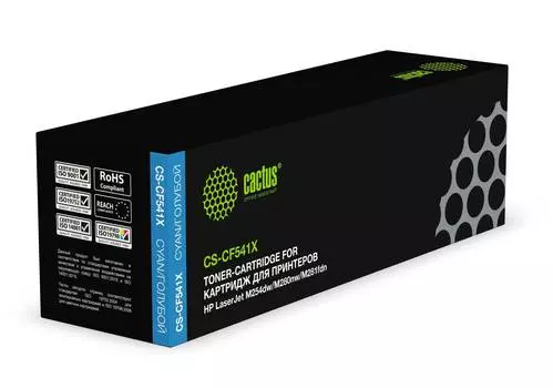Картридж Cactus CS-CF541X CF541X голубой