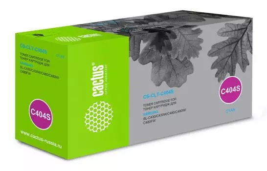 Картридж Cactus CS-CLT-C404S CLT-C404S голубой