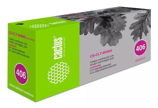 Картридж Cactus CS-CLT-M406S CLT-M406S пурпурный